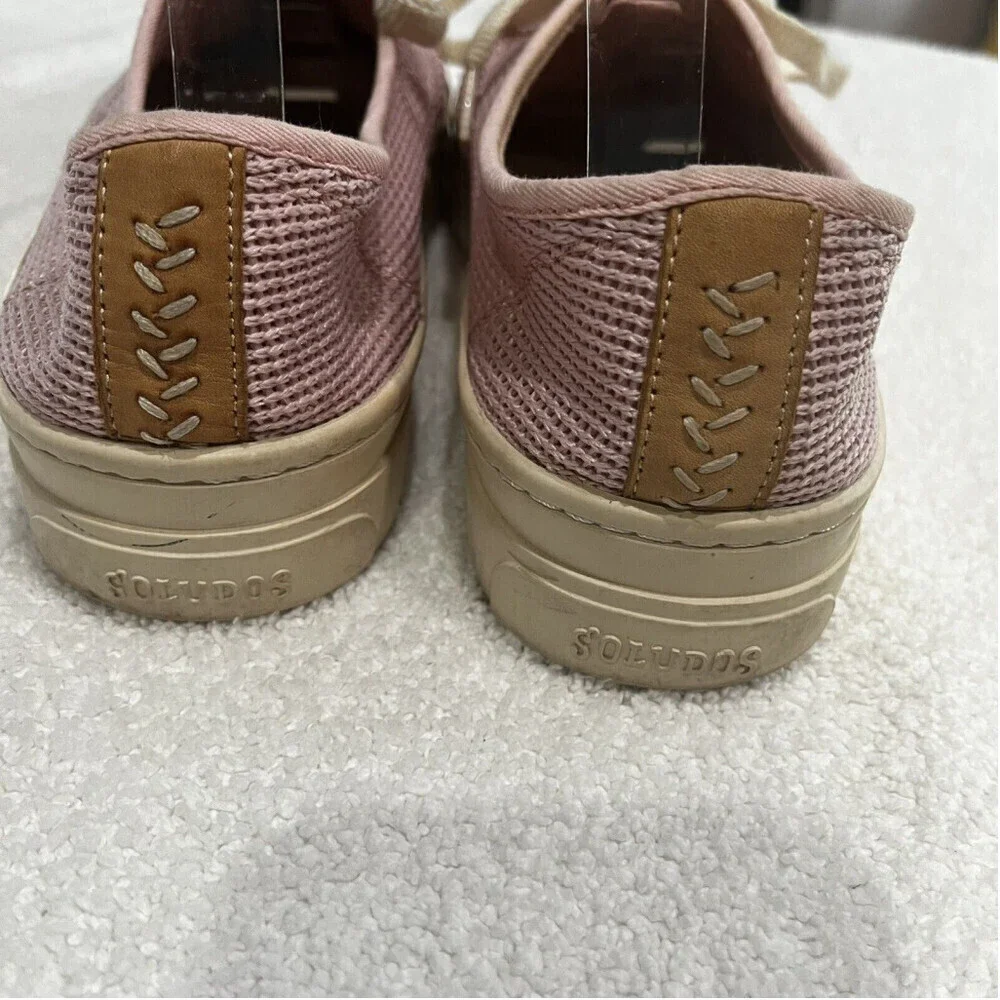 Soludos Women's Pink Mesh Barbiecore Casual Fashion Sneaker  Y2K 11‎ Classic